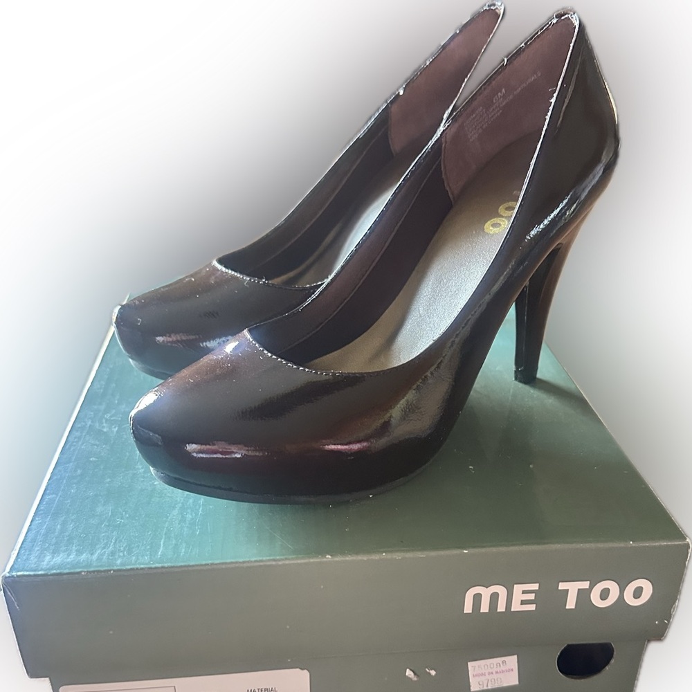 Me Too Y2k Bronze Patent leather Women's pumps size 6 NIB